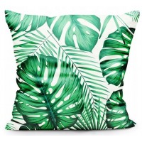 POSZEWKA dekoracyjna liście monstera zieleń 40x40